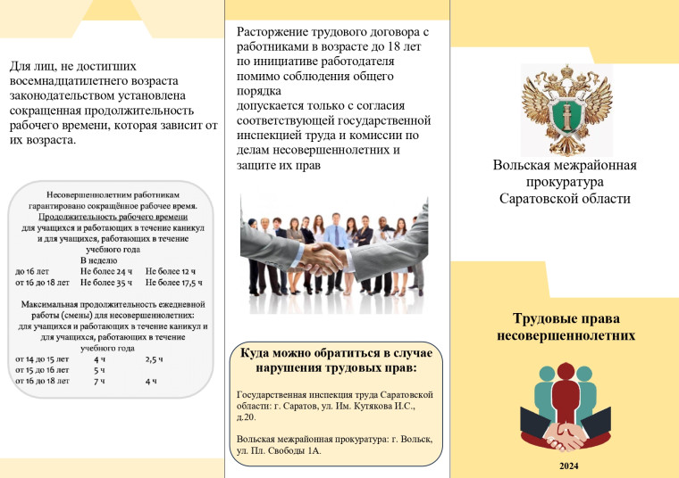 Трудовые права несовершеннолетних..